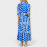 Rosa | Abito midi con catene — 4