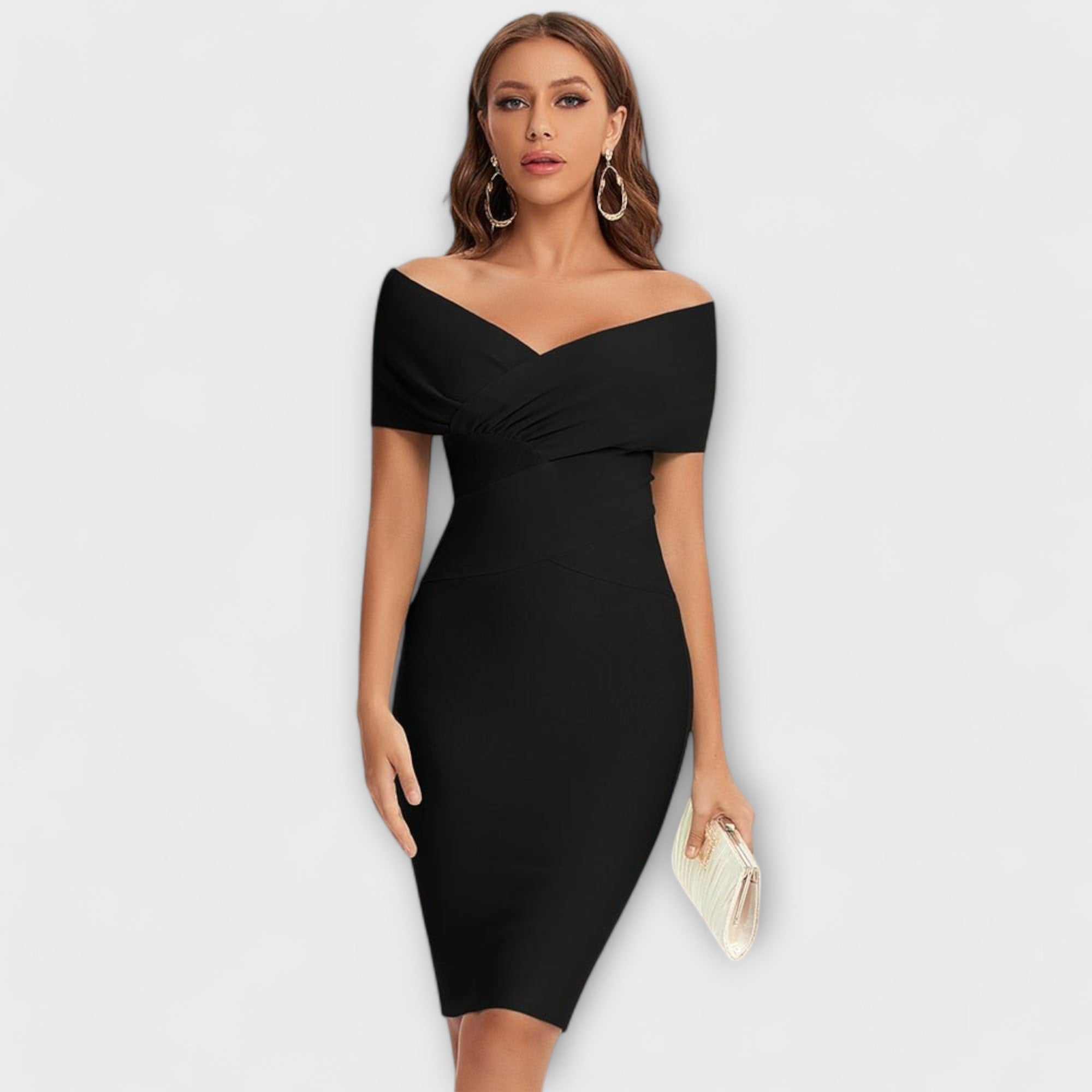 Rike | Abito elegante con scollo a V — 1