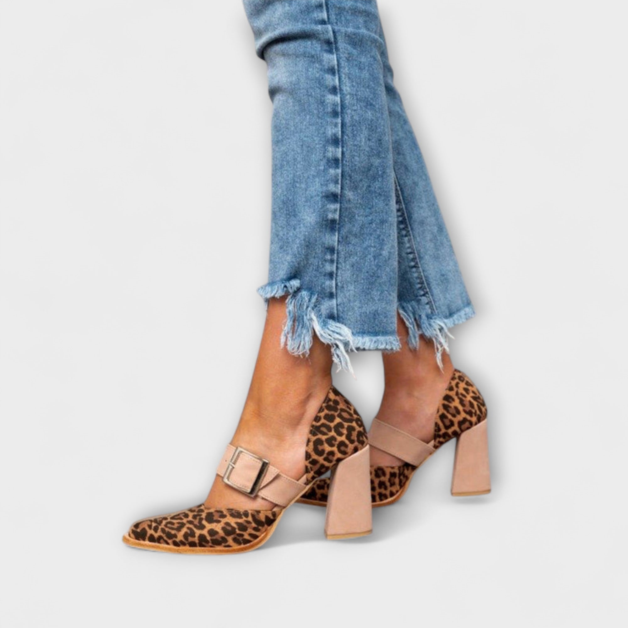 Amalia | Sandali con tacco leopardati — 2