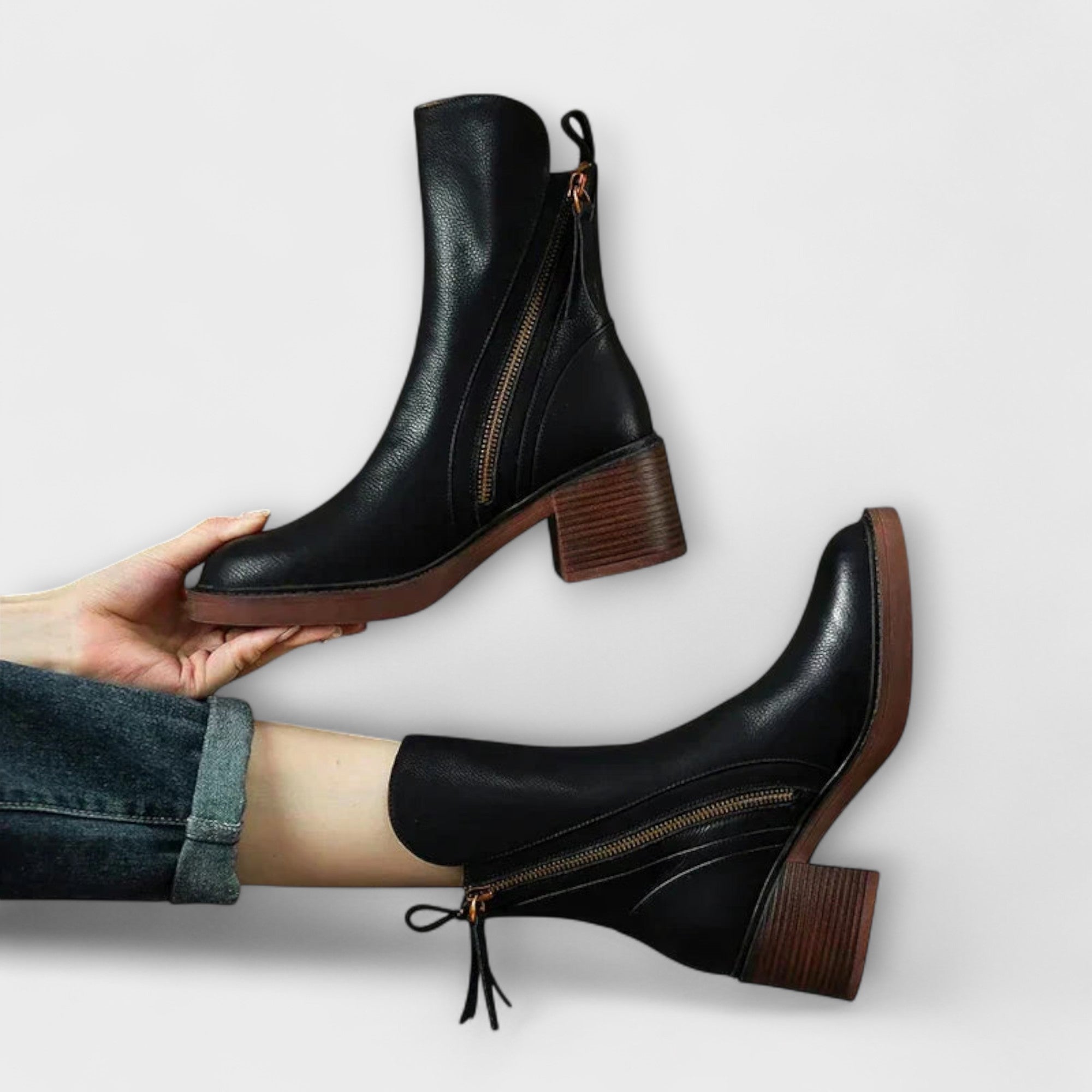 Lilli | Stivali in pelle con tacco medio — 4