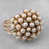 Ines | Anello con perle intarsiate — 1