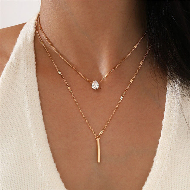 Marion | Set di collane vintage color oro — 1