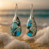 Isabell | Orecchini Orelia in blu mare — 1